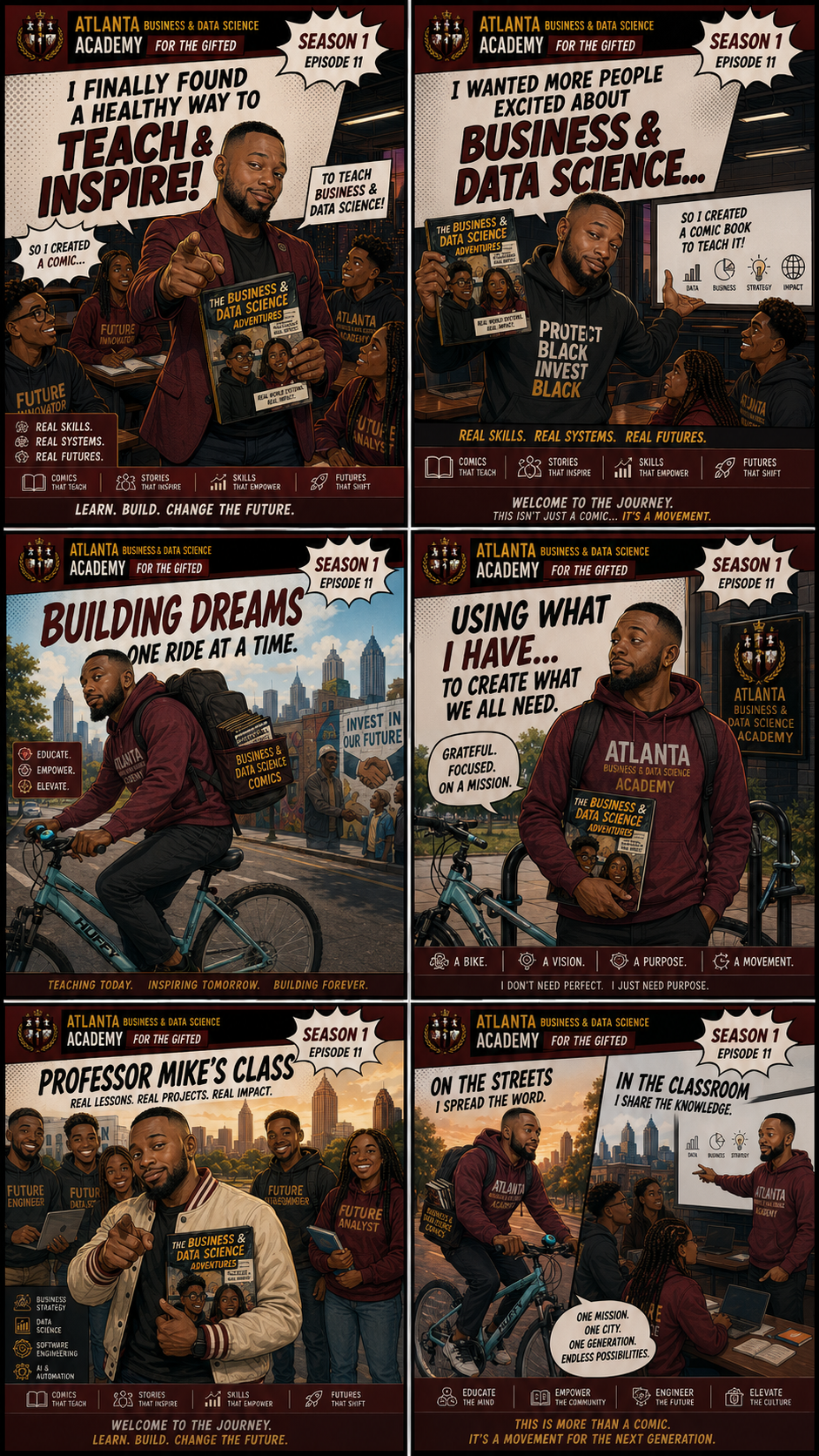 Atlanta Business and Data Science Academy comic series