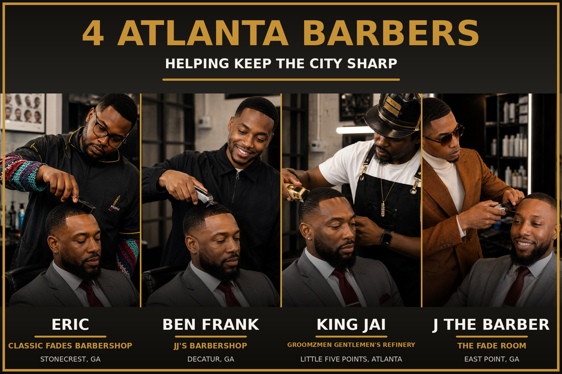 Four Atlanta barbers helping keep the city sharp