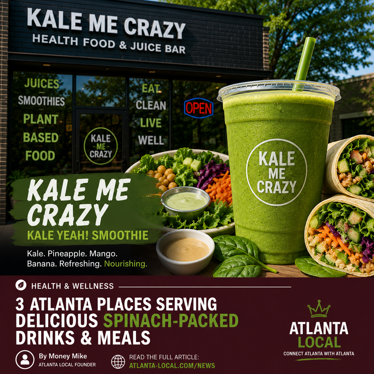 Kale Me Crazy Kale Yeah smoothie