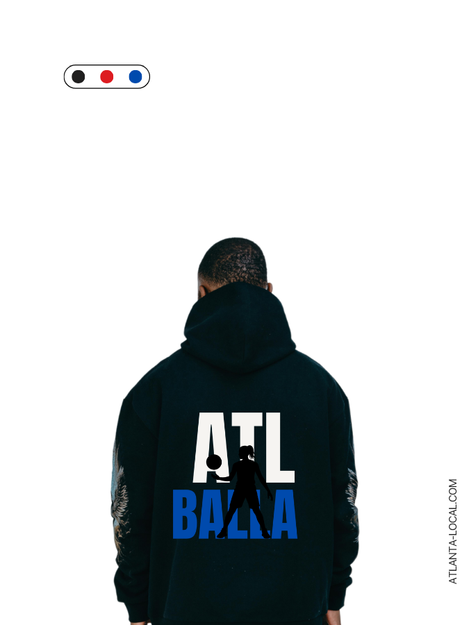 ATL Baller Hoodie – White Blue