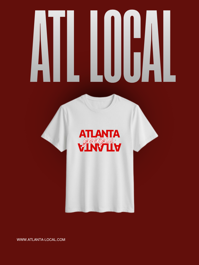 ATL Georgia Tee – White Red