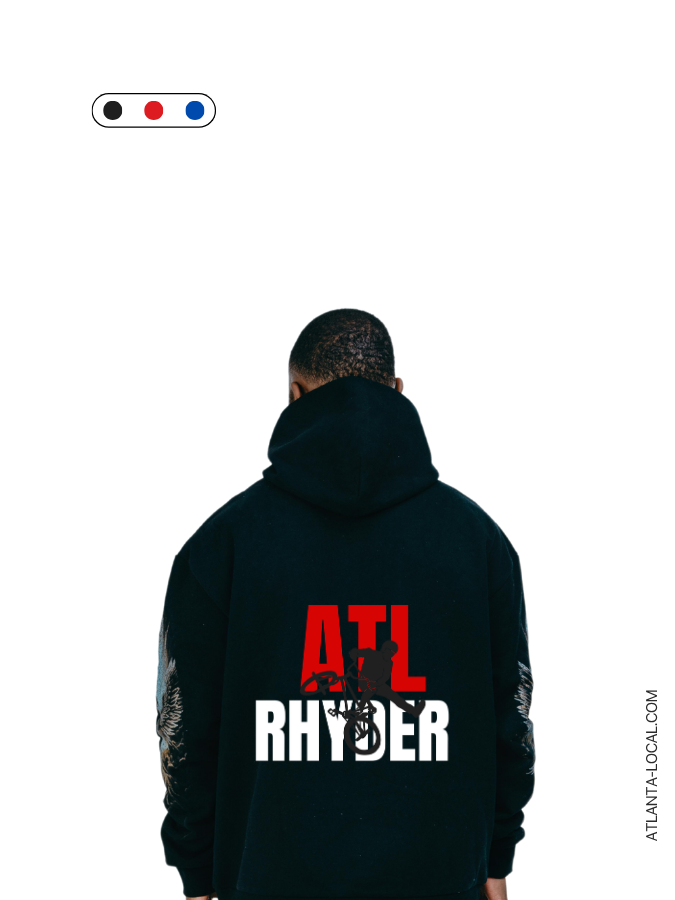 ATL Ryder Hoodie – White Red